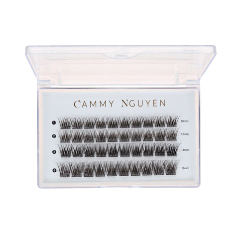 Cluster Lashes - Clear Band Press On