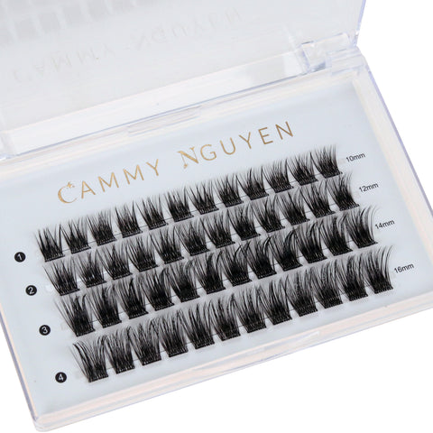 Cluster Lashes - Clear Band Press On