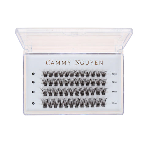 Cluster Lashes - Clear Band Press On