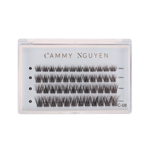 Cluster Lashes - Clear Band Press On