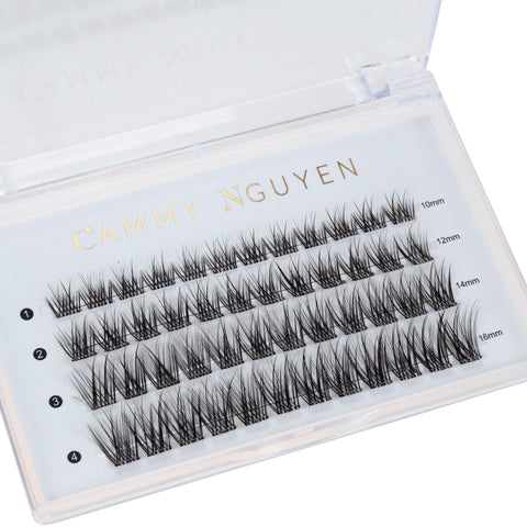 Cluster Lashes - Clear Band Press On