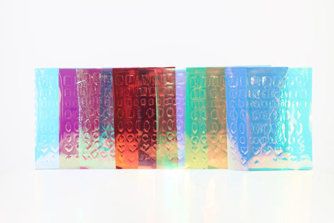 COLORFUL LASER FOIL PAPER 11 PC SET