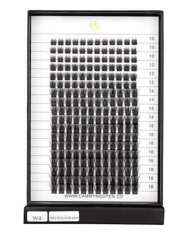 Wispy Lash Extension Clusters