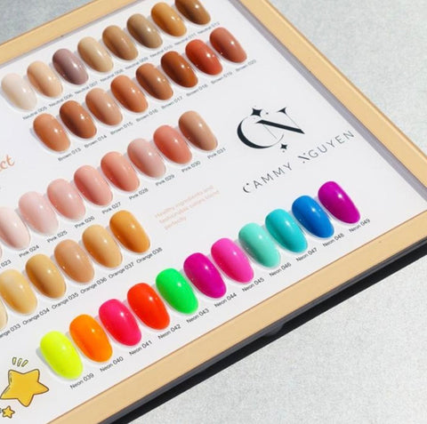 NAIL COLOR SAMPLE DISPLAY