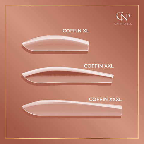 XL COFFIN - FULL COVER GEL TIPS