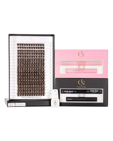 Wispy Lash Extension Clusters